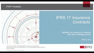 IFRS 17 Simplified accounting for contracts with short coverage periods Part 2 of 2 [upl. by Ancalin259]