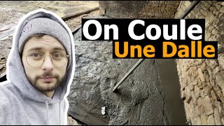 Destruction et coulage de dalle béton  épisode 7 DIY [upl. by Schuh395]