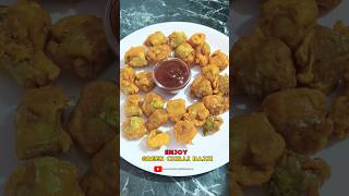 Big green chilli bajji l haree mirchi pakode l barish mei banaye yeh pakode bajjirecipes pakoda [upl. by Tomasz883]