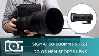 SIGMA 150600mm F563 DG OS HSM S SPORT LENS FOR CANON amp NIKON EF CAMERAS  UNBOXING REVIEW [upl. by Enotna]