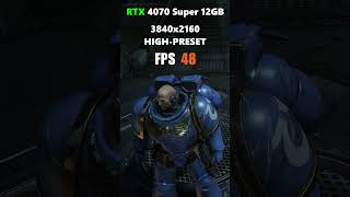 Warhammer 40K Space Marine II  Low vs Ultra Graphics  4K  RTX 4070 Super 12GB [upl. by Analem]