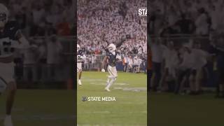 AJ Harris intercepts Altmyer but the penalty brings back the pick six pennstatefootball [upl. by Aesoh603]