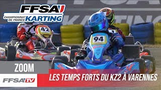 Meeting FFSA Karting  Zoom sur le KZ2 à Varennes [upl. by Airetas277]