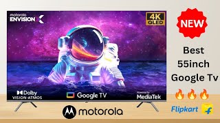 MOTOROLA EnvisionX 55 inch QLED 4K Smart Google TV QuantumGlow  best tv in india 2024  motorola tv [upl. by Matias]