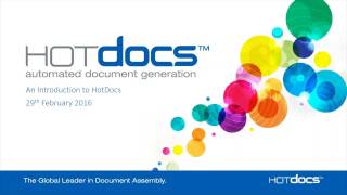 Intro to HotDocs Webinar [upl. by Allegna]