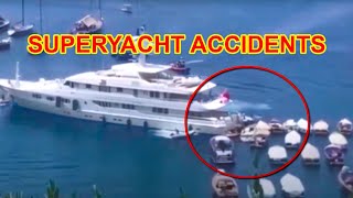 FAILURES WITH SUPER YACHTS ACCIDENTS AND COLLISIONS OF SUPER YACHTS [upl. by Kevon]