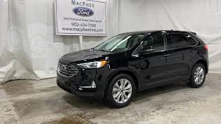 Black 2022 Ford Edge TITANIUM Review  MacPhee Ford [upl. by Janeen]