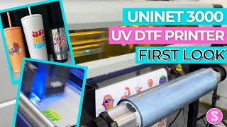 First Look 👀 Uninet 3000 UV DTF Printer for Small Business [upl. by Kendra]