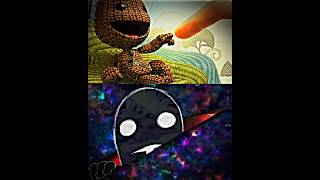 Sackboy Vs Anti Spiral antispiral sackboy littlebigplannet littlebigplanet shorts [upl. by Cirdes]