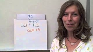 GCF with Distributive Property [upl. by Gudrin]