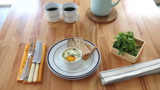 Crème Fraiche Baked Eggs with Chorizo [upl. by Stanton]