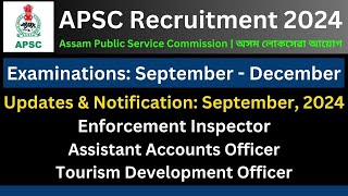 APSC Recruitment 2024 Latest Updates amp Notification [upl. by Yasmine]