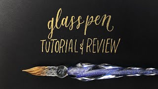 Glass Pen Lettering Tutorial and Review [upl. by Ailen]