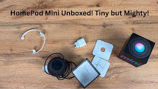 Apple HomePod Mini unboxing in 2024 Space Gray [upl. by Annauqal]