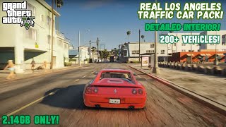 GTA 5 Vehicles Mod Pack Installation  Real Los Angeles Traffic Car Pack for GTA V 200 Cars [upl. by Haidabej]