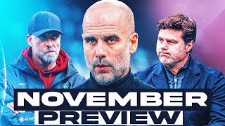 DIFFICULT FIXTURES AHEAD  Man Citys November Preview [upl. by Yanffit177]