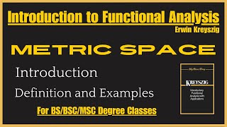 Metric Space  Definition and Examples  Functioncal Analysis by Ewin Kreyszig  In UrduHindi [upl. by Moulden]