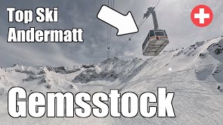 Andermatt Gemsstock Amazing Swiss Ski Resort [upl. by Tseng224]