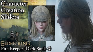 ELDEN RING Character Creation  Fire Keeper Dark Souls 3 [upl. by Papotto]