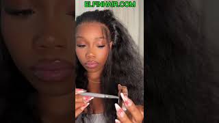 HOW TO INSTALL NATURAL PONYTAIL 360 FRONTAL WIG HD LACE [upl. by Avilo]