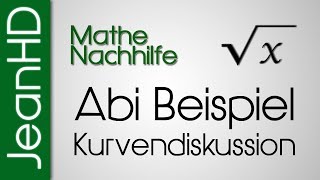 Mathe Nachhilfe  Abi Vorgerechnet  Kurvendiskussion  Analysis [upl. by Garibull]