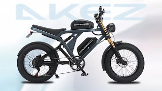 AKEZ Electric Bicycle 48V 1500W Road High Speed Electric Sport Bike Bicycle Mountain Ebike [upl. by Ayouqes]