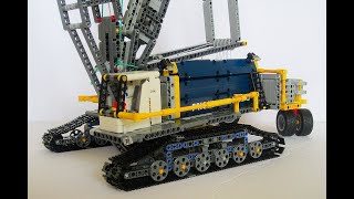 Lego Technic Crawler crane 42055 C model  4 feet tall [upl. by Ocinom661]