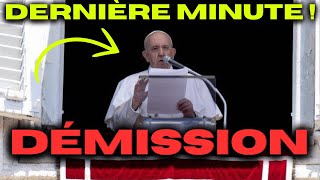 Pape FRANÇOIS vers la DÉMISSION  Certains détails sont TROUBLANTS [upl. by Giza5]