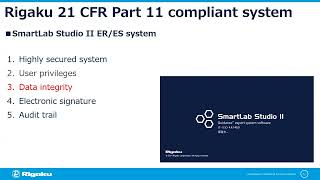 Introduction of Part 11 Compliant Features in SmartLab Studio II [upl. by Ecarret]