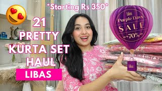 21 Libas Kurta  kurta set Try on Haul 😍SALE Upto 70 off  Isha Vinod Jain [upl. by Allina]