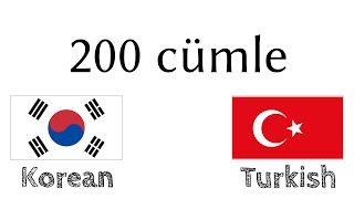 200 cümle  Korece  Türkçe [upl. by Ekram]