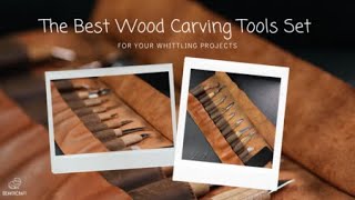 Deluxe Wood Carving Set  Premium Whittling Tools for Beginners [upl. by Yelrihs602]