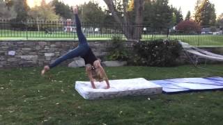 How To Do A Roundoff Back Tuck [upl. by Mazur]