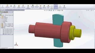 Solidworks Cotter Joint assembly design tutorial with details [upl. by Havens959]