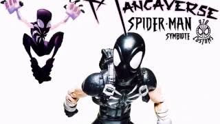 Custom Marvel Legends SpiderMan  Mangaverse SpiderMan symbiote black suit [upl. by Dloniger676]