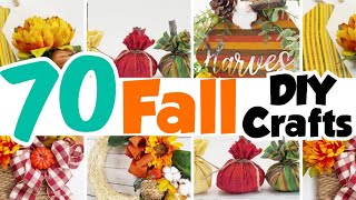 70 BRILLIANT Dollar Tree DIY Crafts For FALL [upl. by Ahsenre]