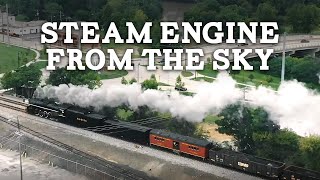 Steam Engine from the Sky  Drone Footage [upl. by Huntley]