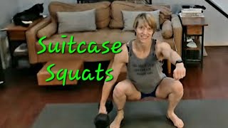 Day 43 of Squat Challenge Suitcase Squats [upl. by Airla629]