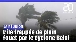 La Réunion  Loeil du cyclone Belal a frappé lîle [upl. by Bac]