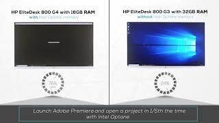 Intel Optane memory helped make an HP EliteDesk 800 G4 faster than systems with twice the RAM [upl. by Ssenav]