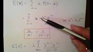 Poisson Random Variables  Derivations of Expected Value and Variance Part 1 [upl. by Yenmor]