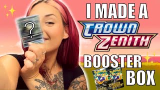 Opening Pokemons Crown Zenith Booster BOX INSANE PULLS in 36 Packs [upl. by Imoan]