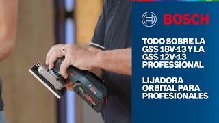 Todo sobre la lijadora orbital a batería GSS 18V12V13 Professional [upl. by Darell]