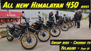 Himalayan 450 Group ride to Yelagiri Part 1 தமிழ் oly Hanle black 🔥 [upl. by Ahseinet]