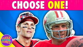 Save ONE NFL Legend 🏈 Who Would You Choose Cast Your Vote Now quiz rather [upl. by Dleifniw549]