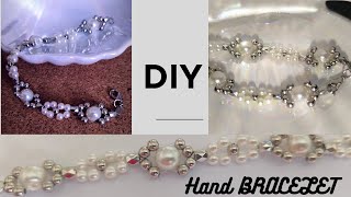 DIY Beautiful Hand Bracelet easy to make stepbystep [upl. by Althee875]