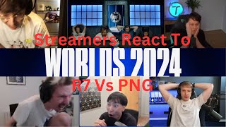 Streamers React to Game ENDING Teamfight At Worlds 2024 Day 5 [upl. by Merrick]