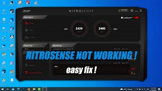 NitroSense Not Working not Opening Acer Nitro 5 Easy fix 2022 [upl. by Al]