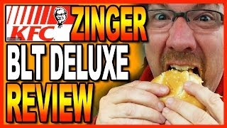 KFC Zinger BLT Deluxe Combo Review  Taco Bell Confusion [upl. by Yleve930]