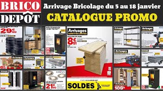 catalogue Bricodépôt du 5 au 18 janvier ✅ Arrivage bricolage 🔥 Soldes promos deals chauffage douche [upl. by Aushoj]